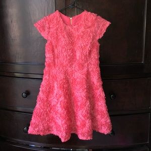 Girls pink detailed dress